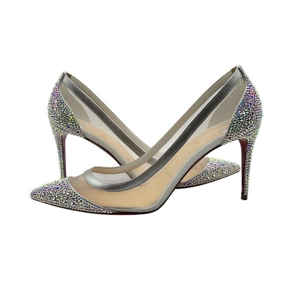 Christian Louboutin Galativi Strass Crystal Mesh 38 - Picture 2 of 13